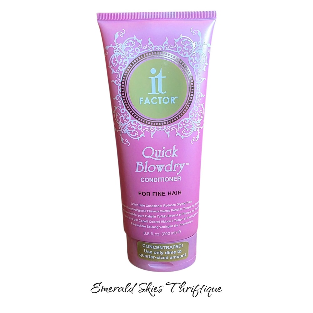 It Factor Quick Blowdry Conditioner For Fine Hair 6.8 oz New Free Shipping